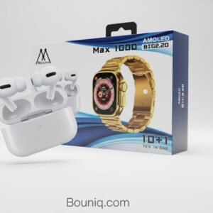 MAX 1000 Ultra Gold Chain Straps 10-in-1 + A9 Pro AIRPODS