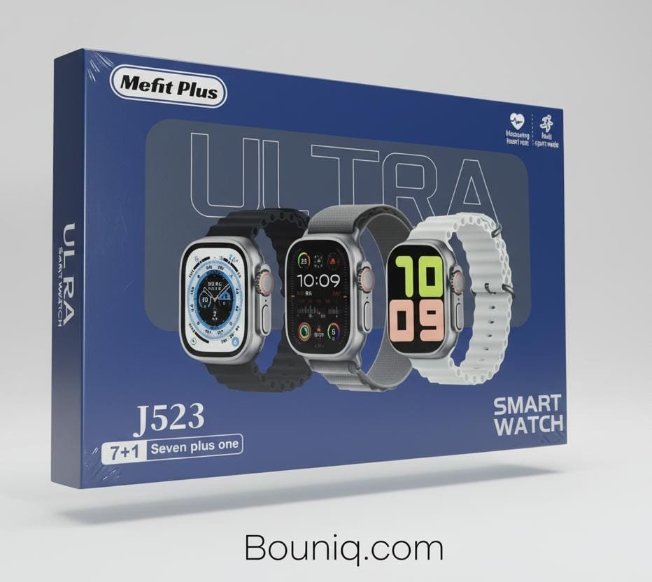 7 in 1 Smart Watch - 7 Straps Smart watch | Mefit Plus J523